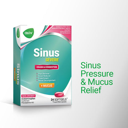 AXIV Sinus Severe health product labeling and warnings