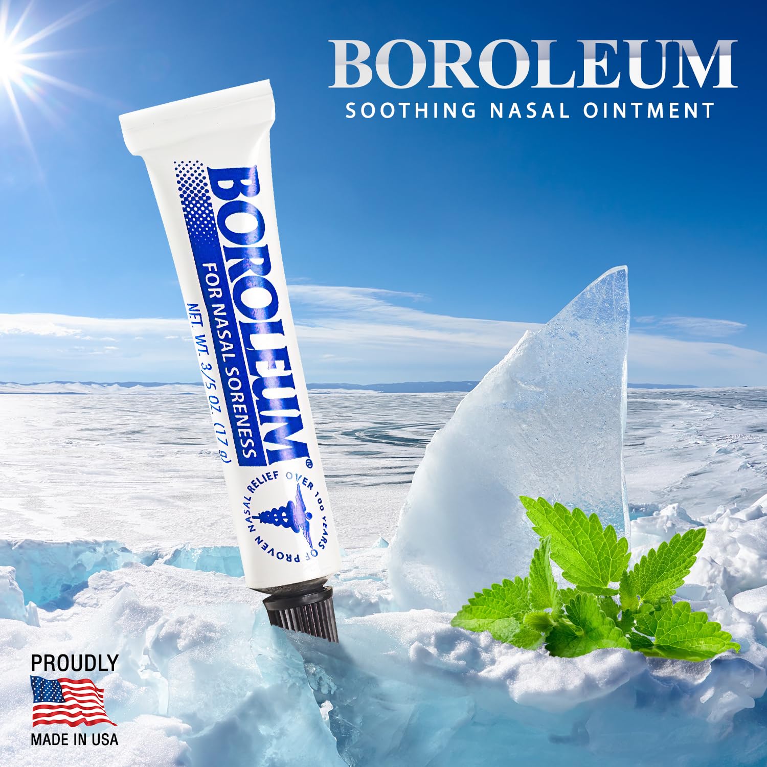Authentic USA imported Boroleum nasal ointment packaging