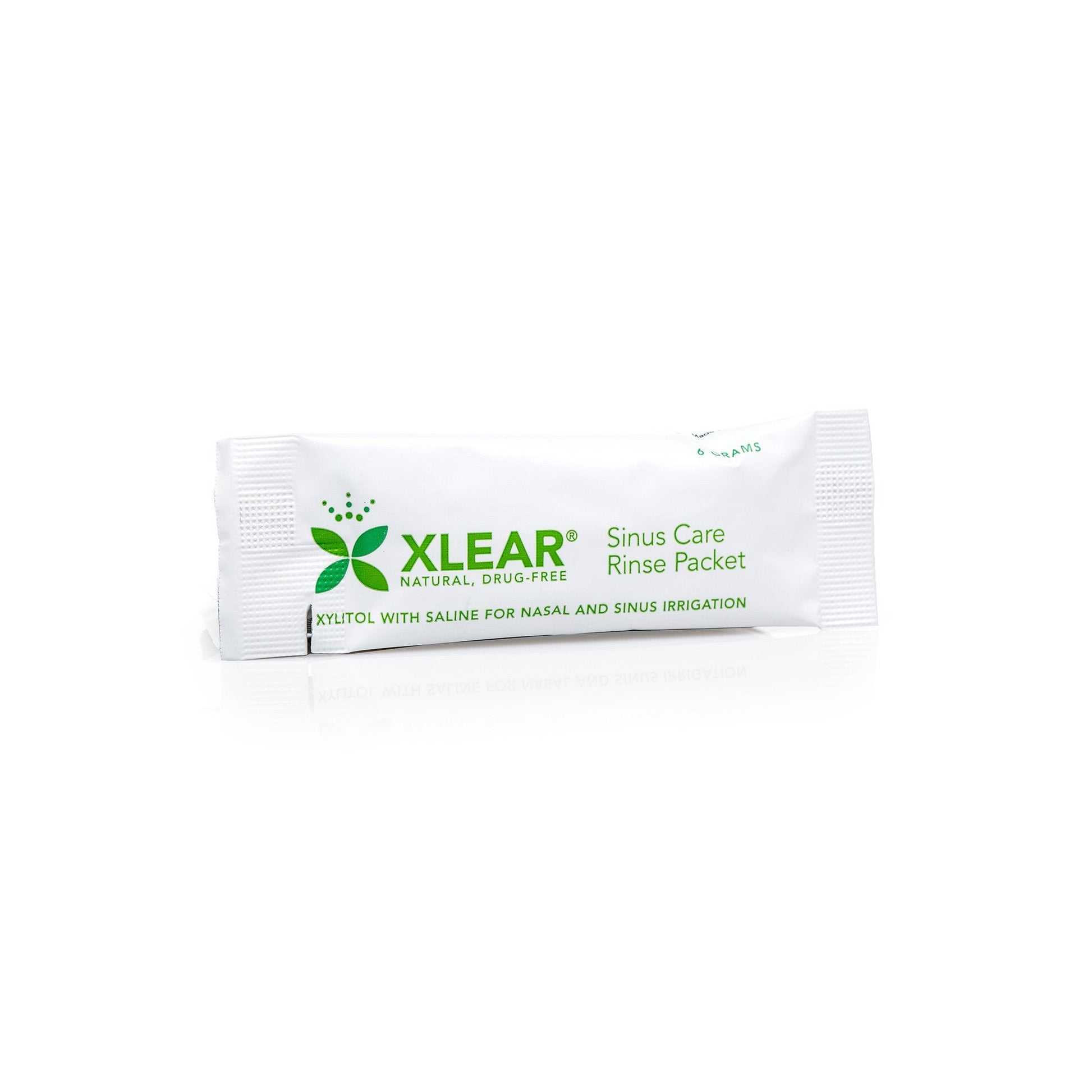 Directions for use on Xlear sinus rinse refill box