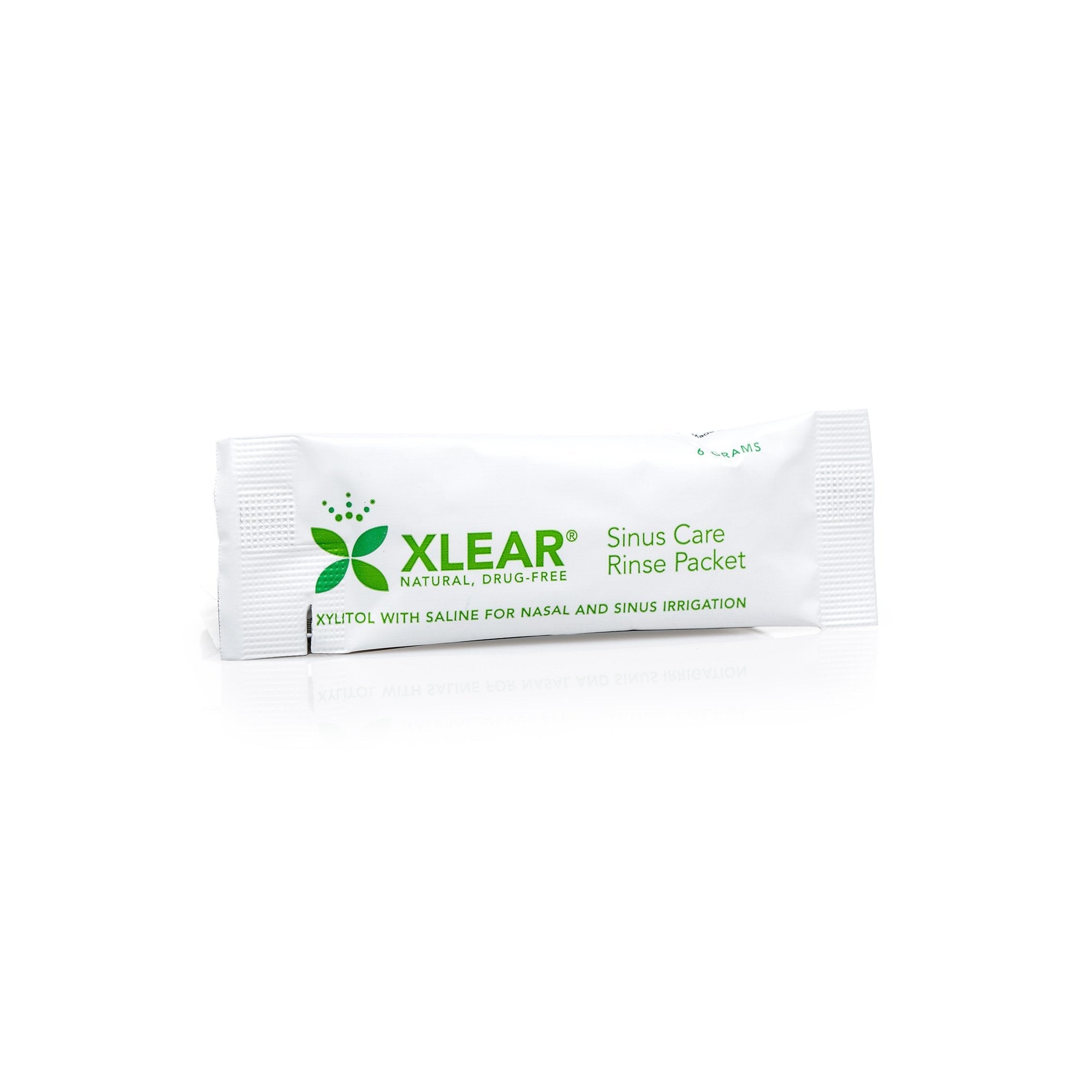 Directions for use on Xlear sinus rinse refill box