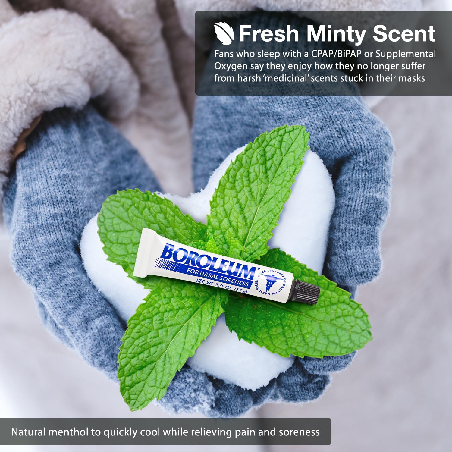 Boroleum 17 grams tube for dry nose relief