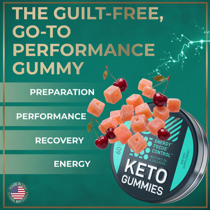 Wild Fuel cherry flavored keto energy chews bottle