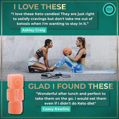 Nutritional label of Wild Fuel keto collagen gummies