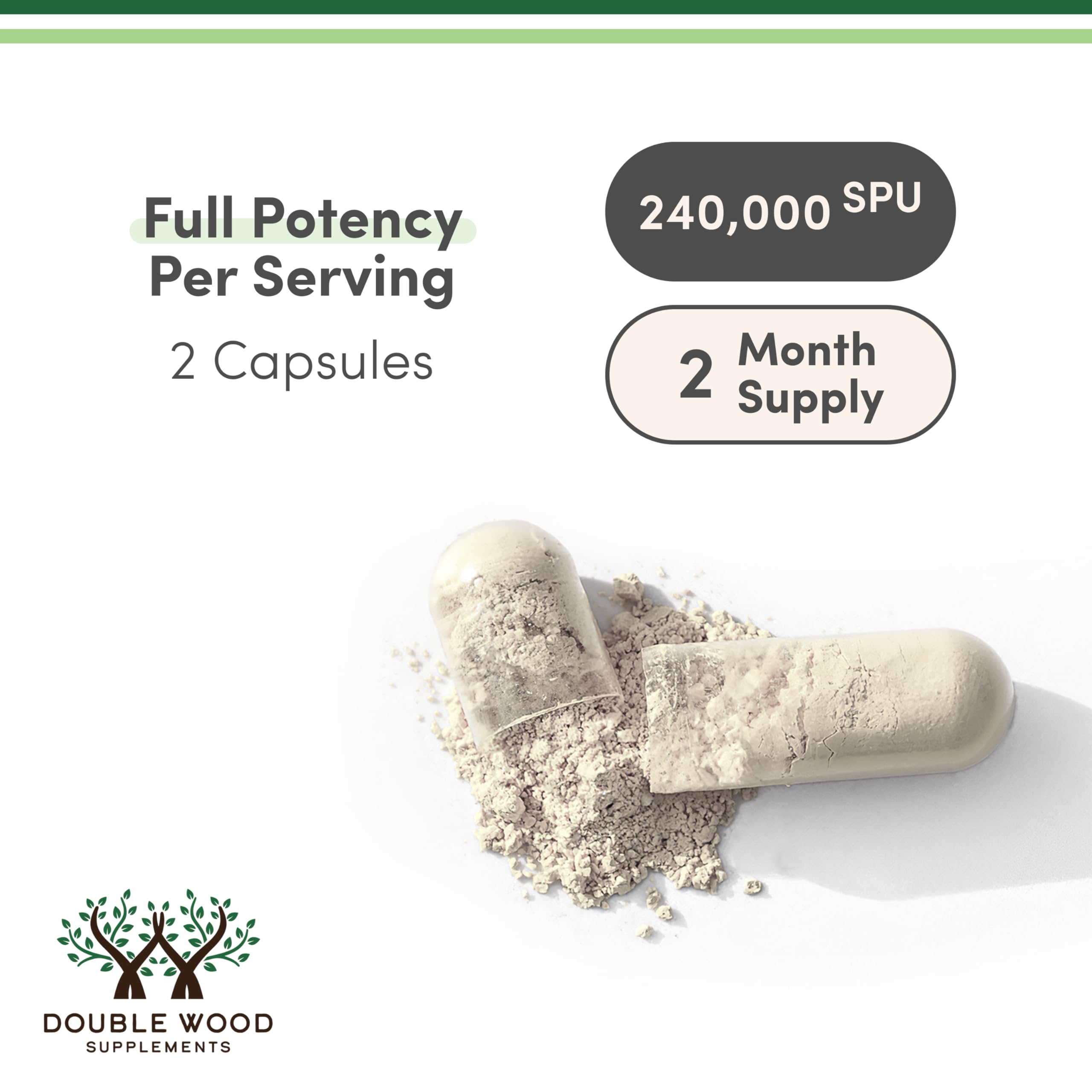 High potency proteolytic enzyme supplement bottle side view