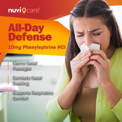 NuviCare sinus congestion relief tablets in original USA import packaging