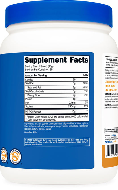 Nutricost Keto dietary supplement 1 pound tub lifestyle
