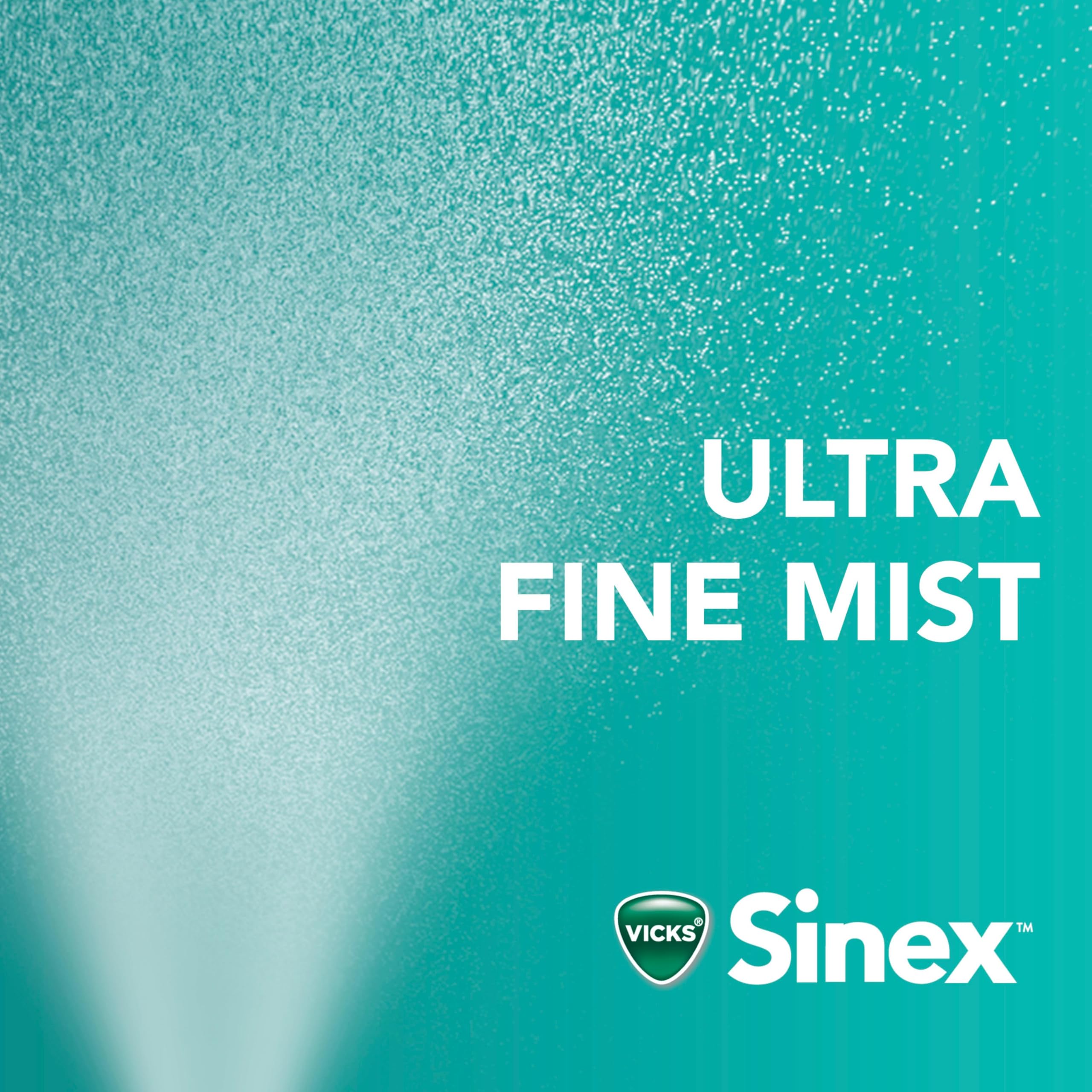 Close up of Vicks Sinex Severe bottle with cooling vapor graphic