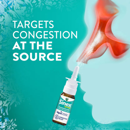 Vicks Sinex Severe nasal decongestant spray lifestyle application