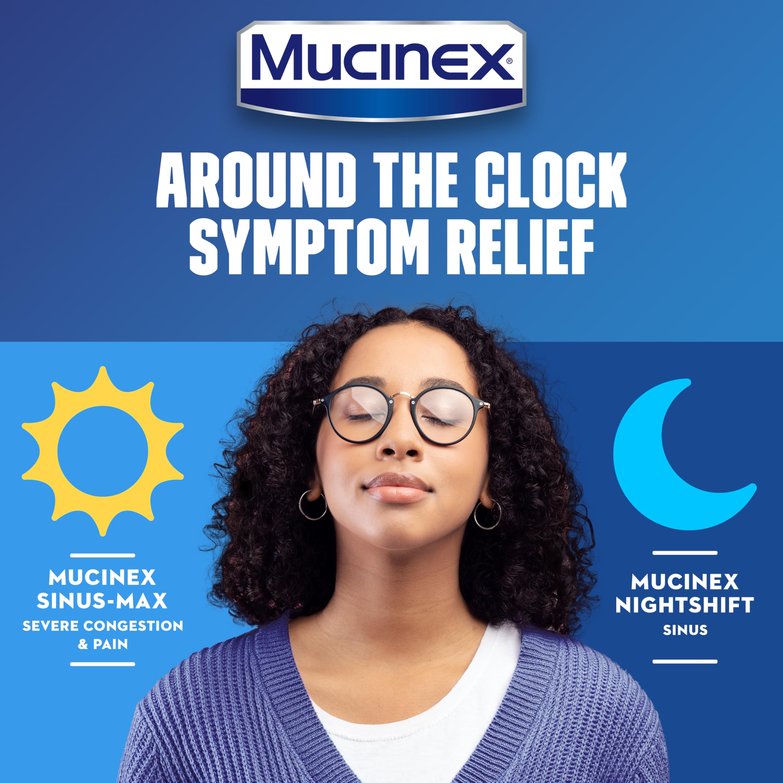 Mucinex Sinus-Max daytime liquid bottle isolated
