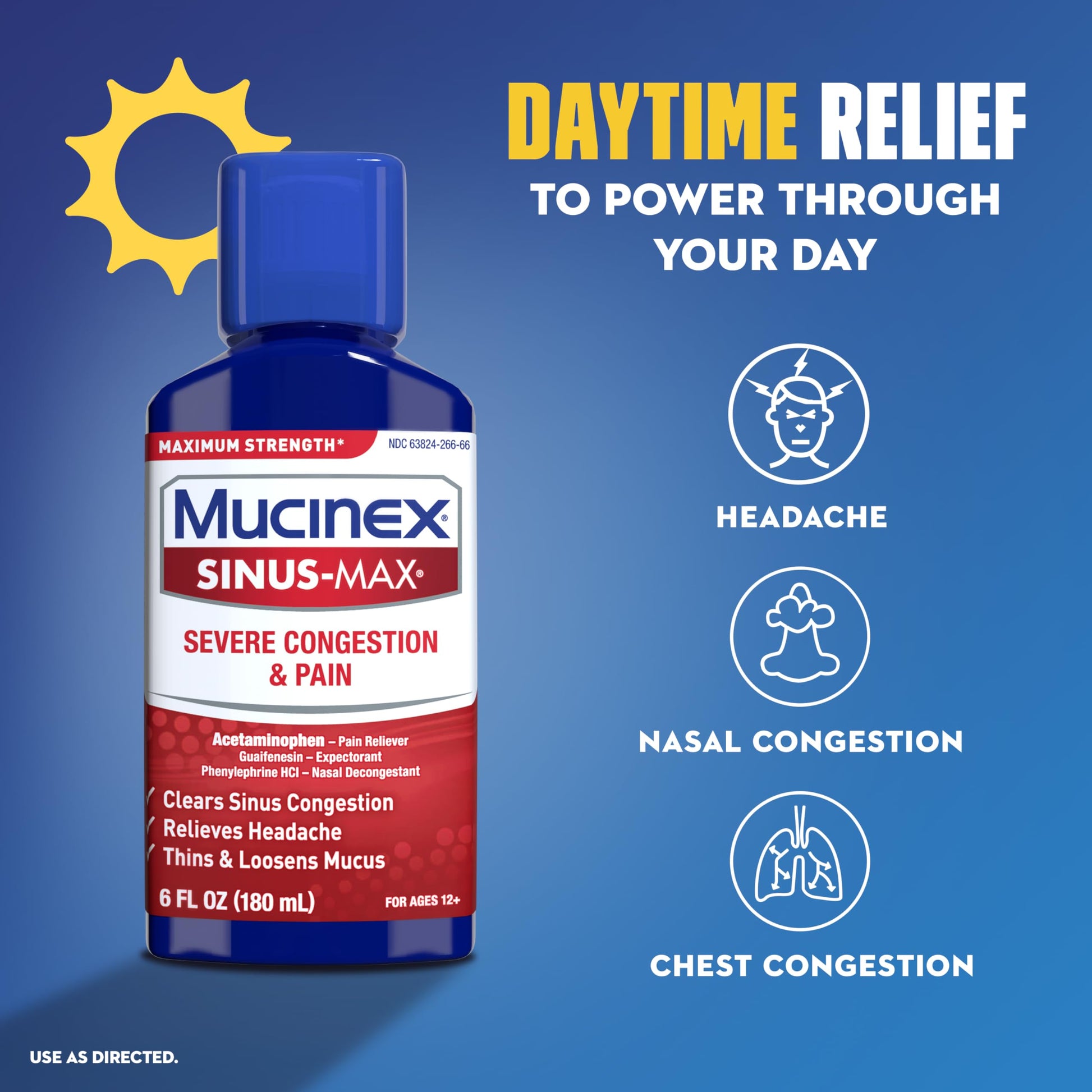 Mucinex Nightshift sinus relief nighttime bottle isolated