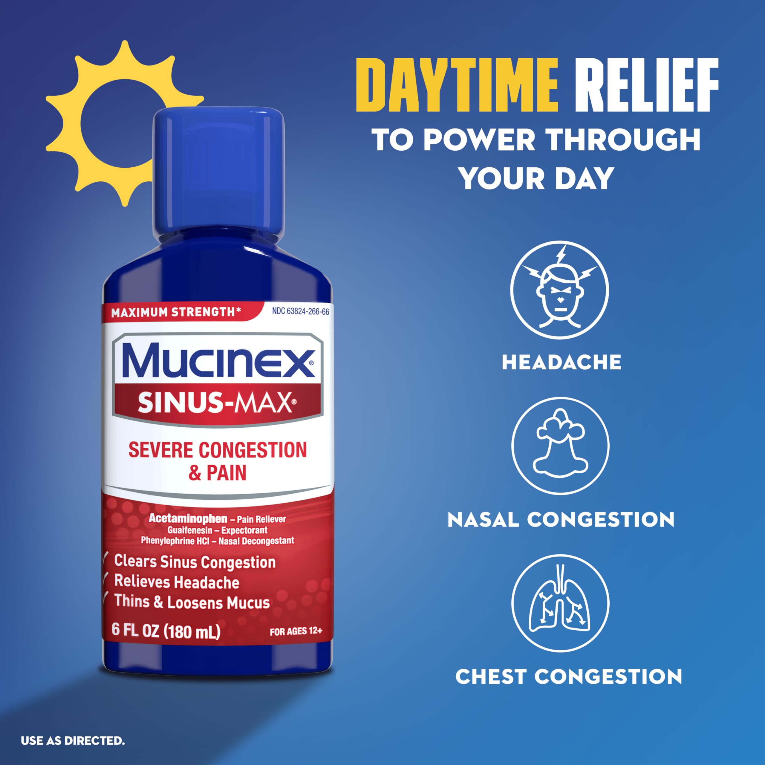 Mucinex Nightshift sinus relief nighttime bottle isolated