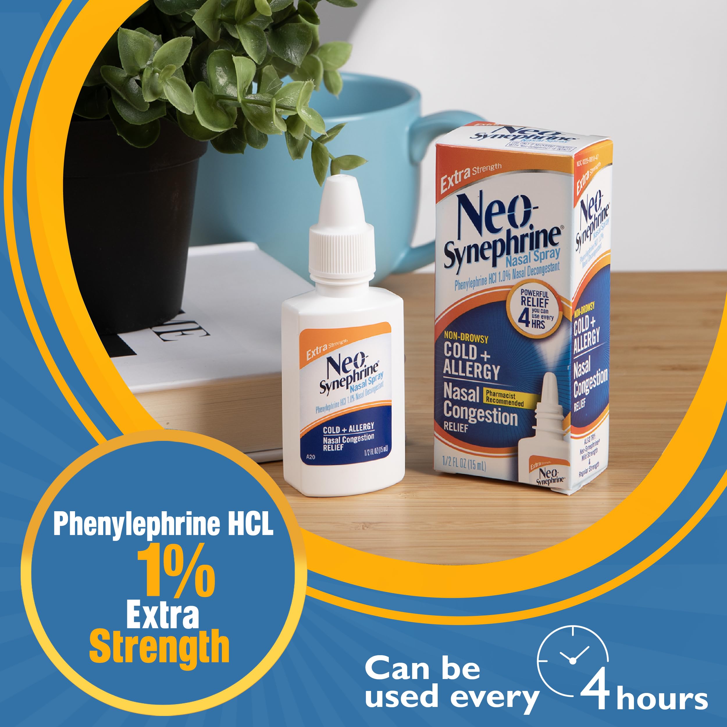 Neo-Synephrine nasal spray ingredients label