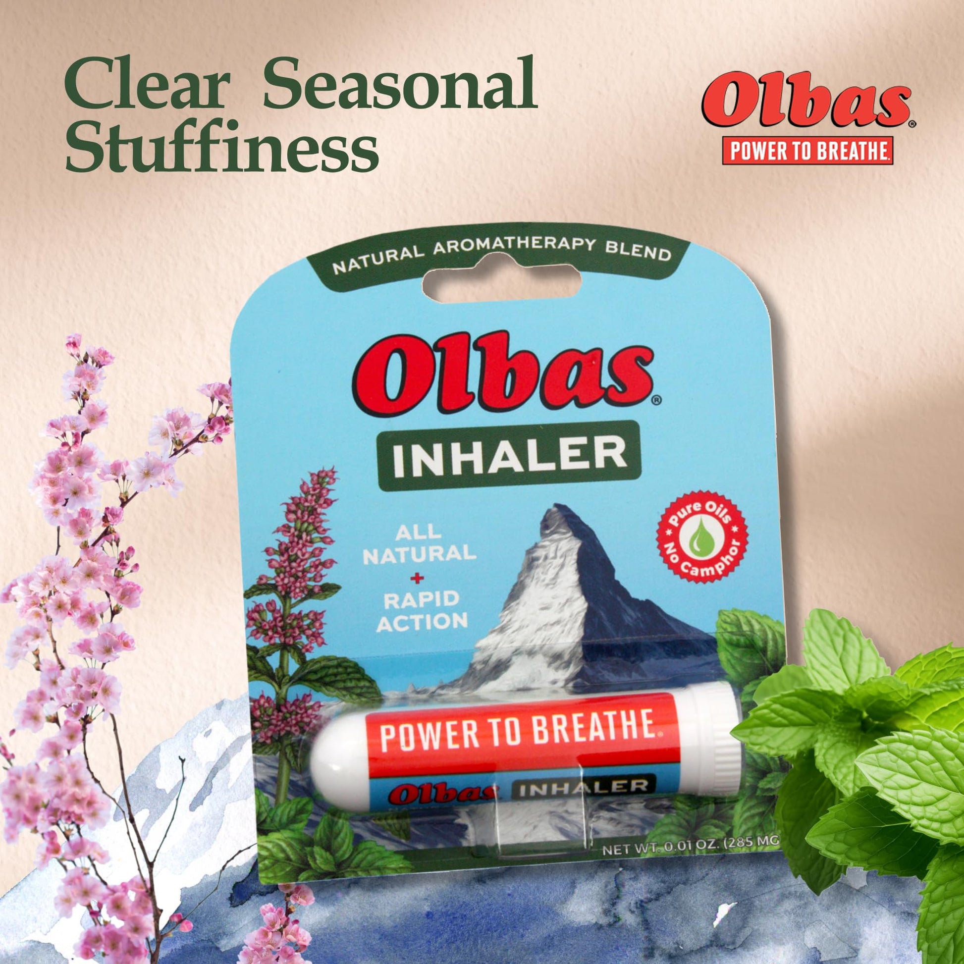 Olbas aromatherapy inhaler product branding and design