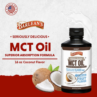 Back label of Barlean's sugar free coconut syrup showing plant based ingredients list.