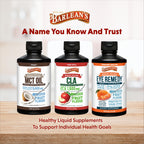 Packaging and lifestyle display of Barlean's wellness oil