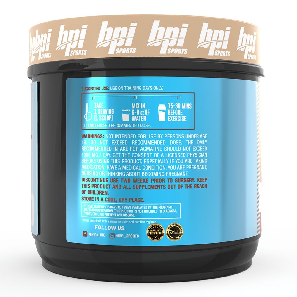 BPI Sports ketogenic sugar free creamer tub showing supplement facts and ingredients
