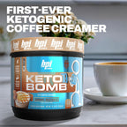 Sugar free coffee creamer packaging details side view