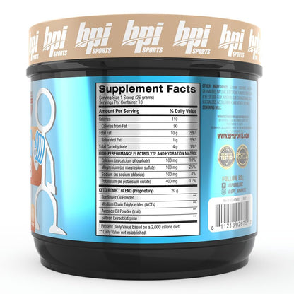18 servings sugar free caramel macchiato supplement tub for ketogenic diets