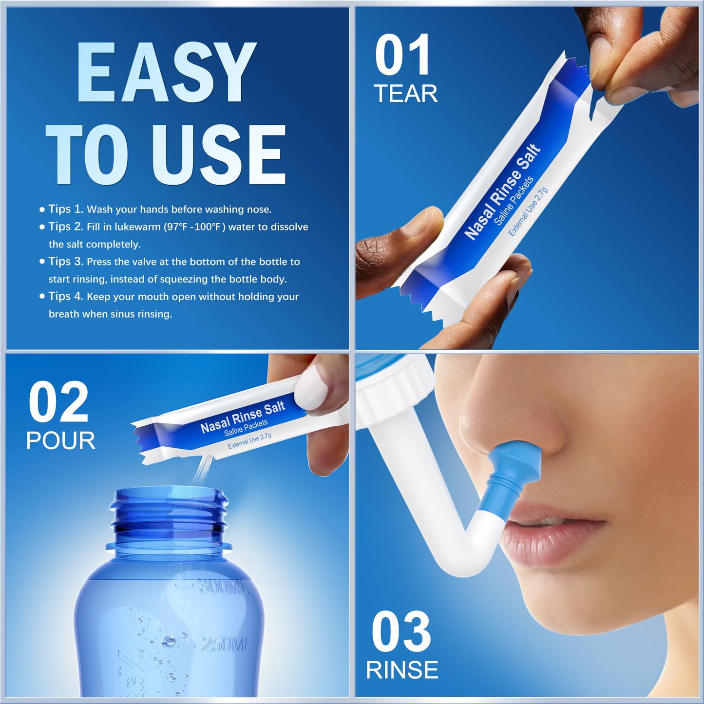 Maoever saline refill kit for travel usage