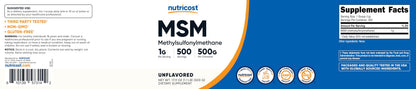 Secure packaging of imported USA authentic premium MSM supplement for Indian buyers.