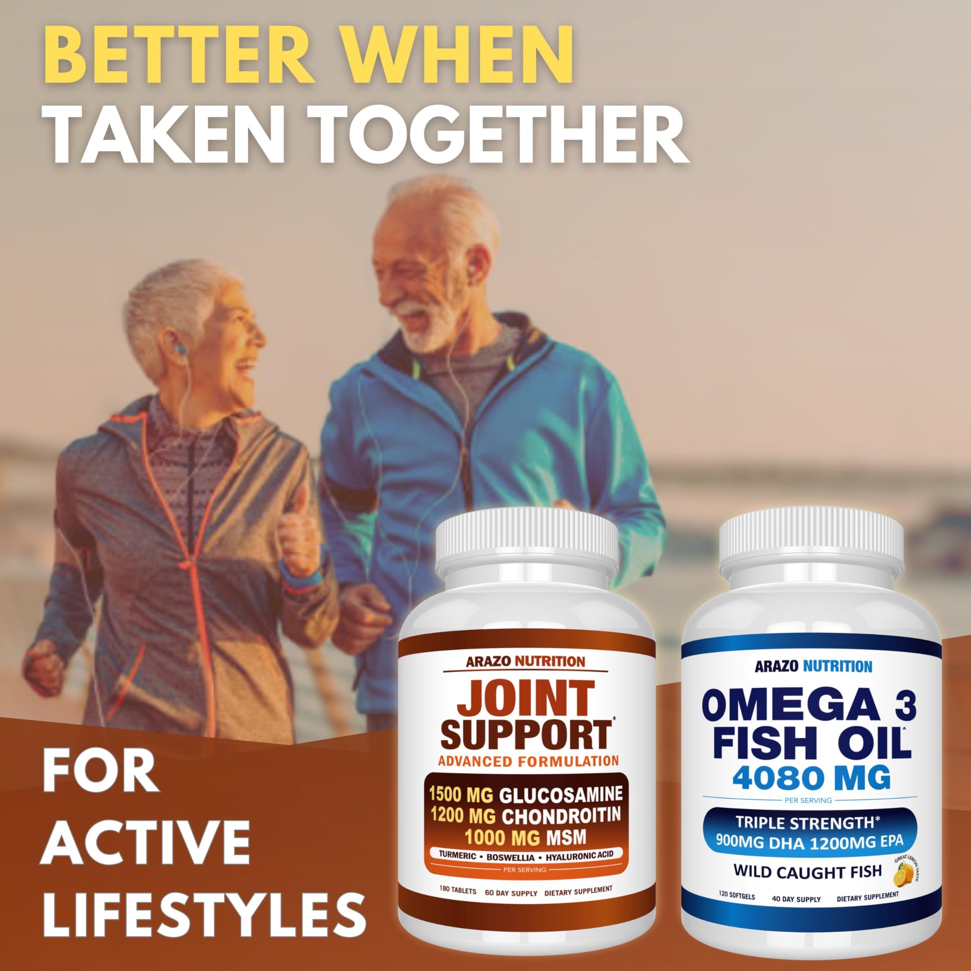 Arazo Nutrition joint support formula with turmeric and hyaluronic acid