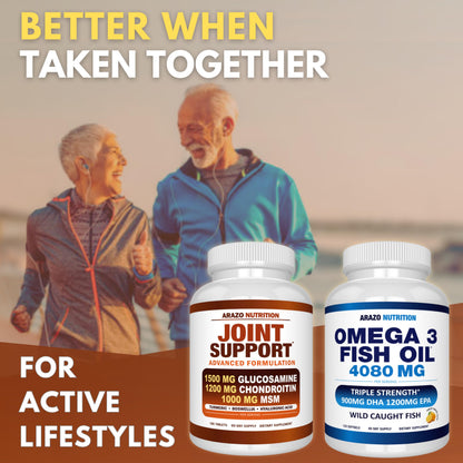 Arazo Nutrition joint support formula with turmeric and hyaluronic acid