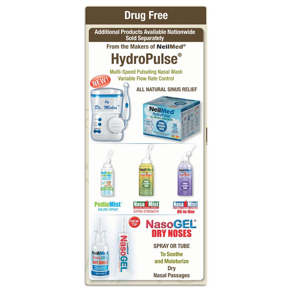 Side view of NeilMed Sinus Rinse nasal wash bottle