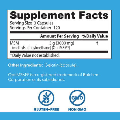 Side view of Doctor's Best dietary supplement bottle showing ingredient breakdown and usage instructions