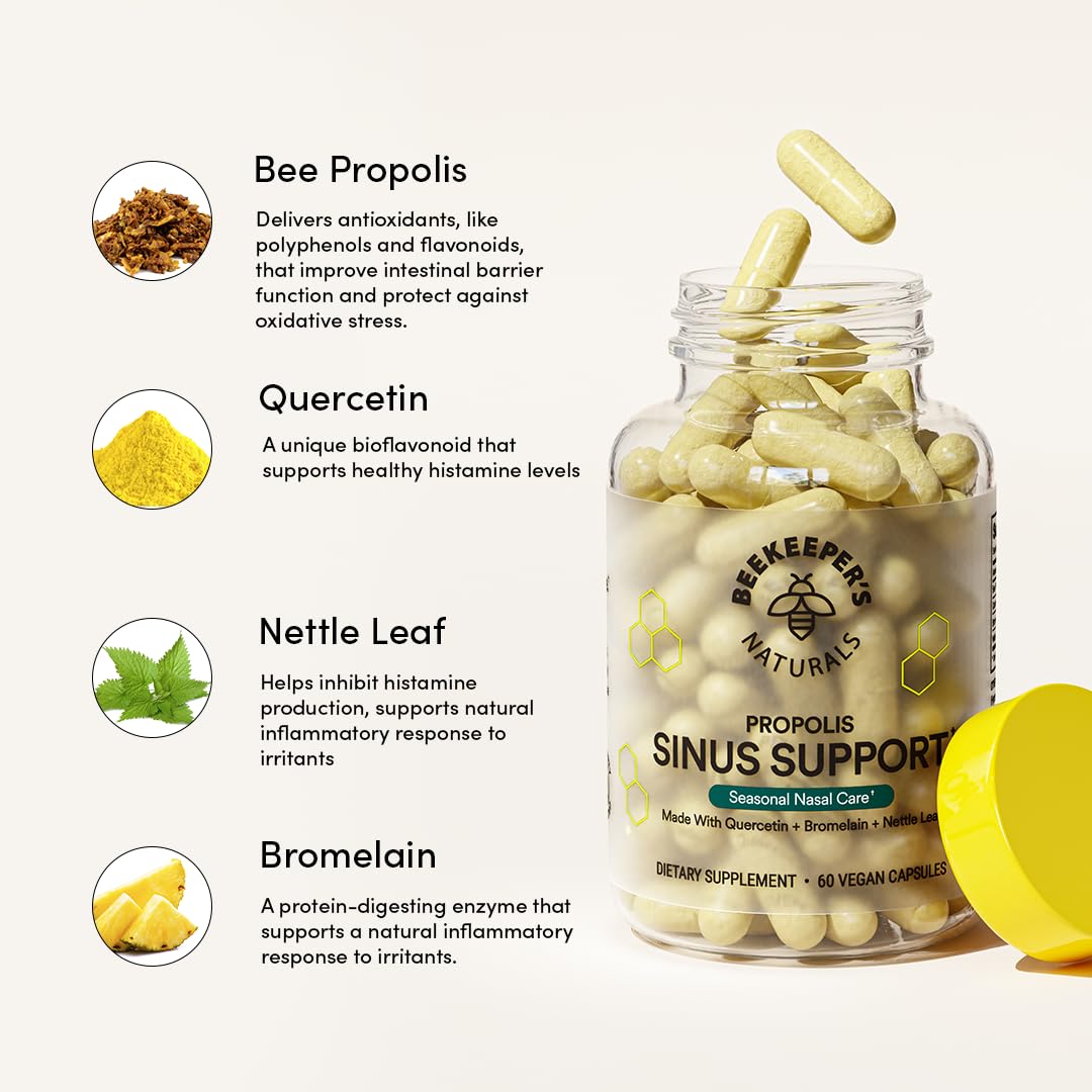 Beekeeper's Naturals Sinus Support vegan capsule texture