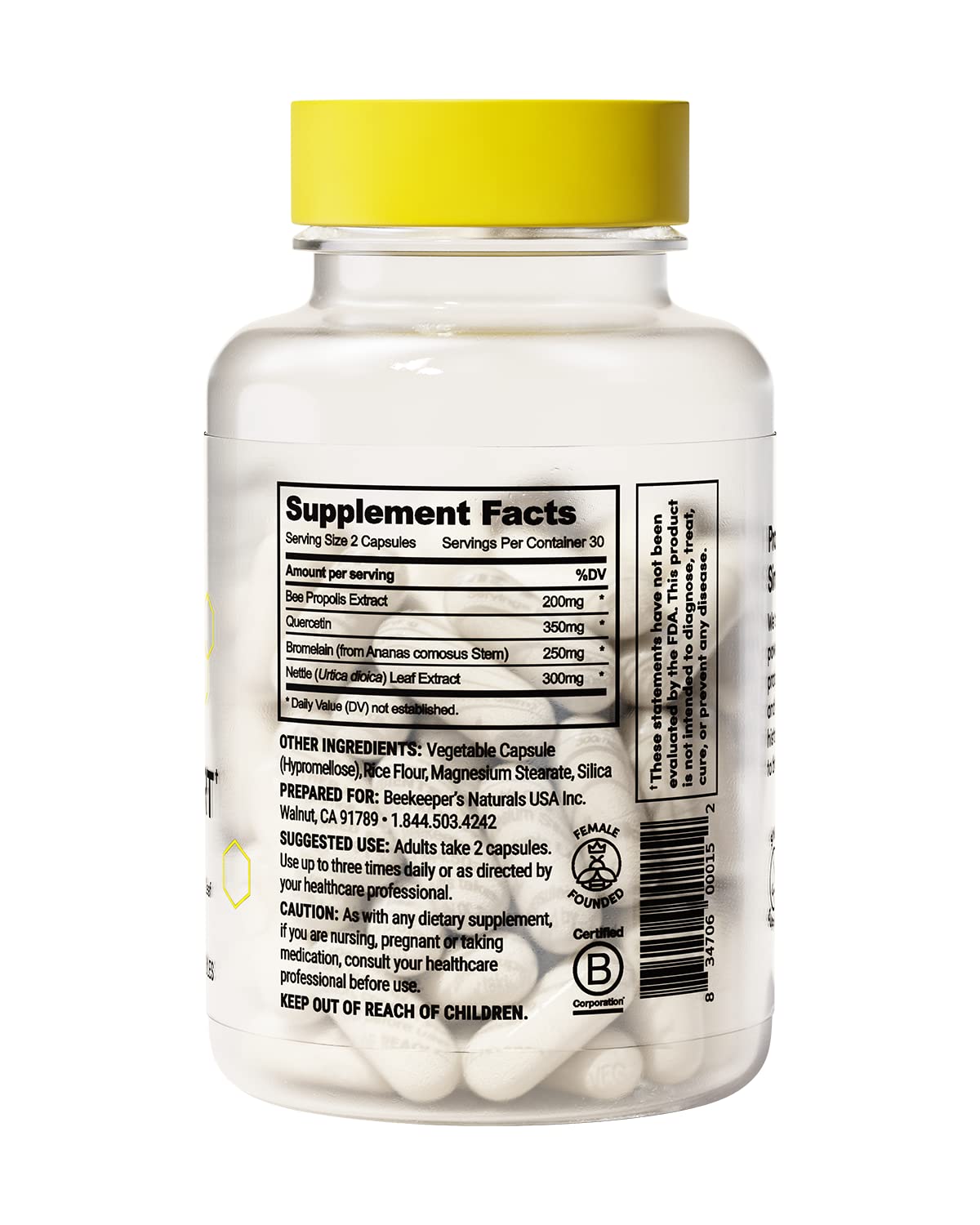 Beekeeper's Naturals Sinus Support product lifestyle shot