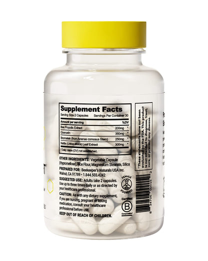 Beekeeper's Naturals Sinus Support product lifestyle shot