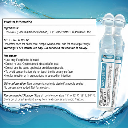 Using Shusher Care saline vial for minor wound irrigation