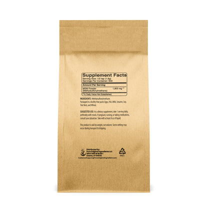 Pure Original Ingredients Methylsulfonylmethane fine powder supplement for organic sulfur benefits.
