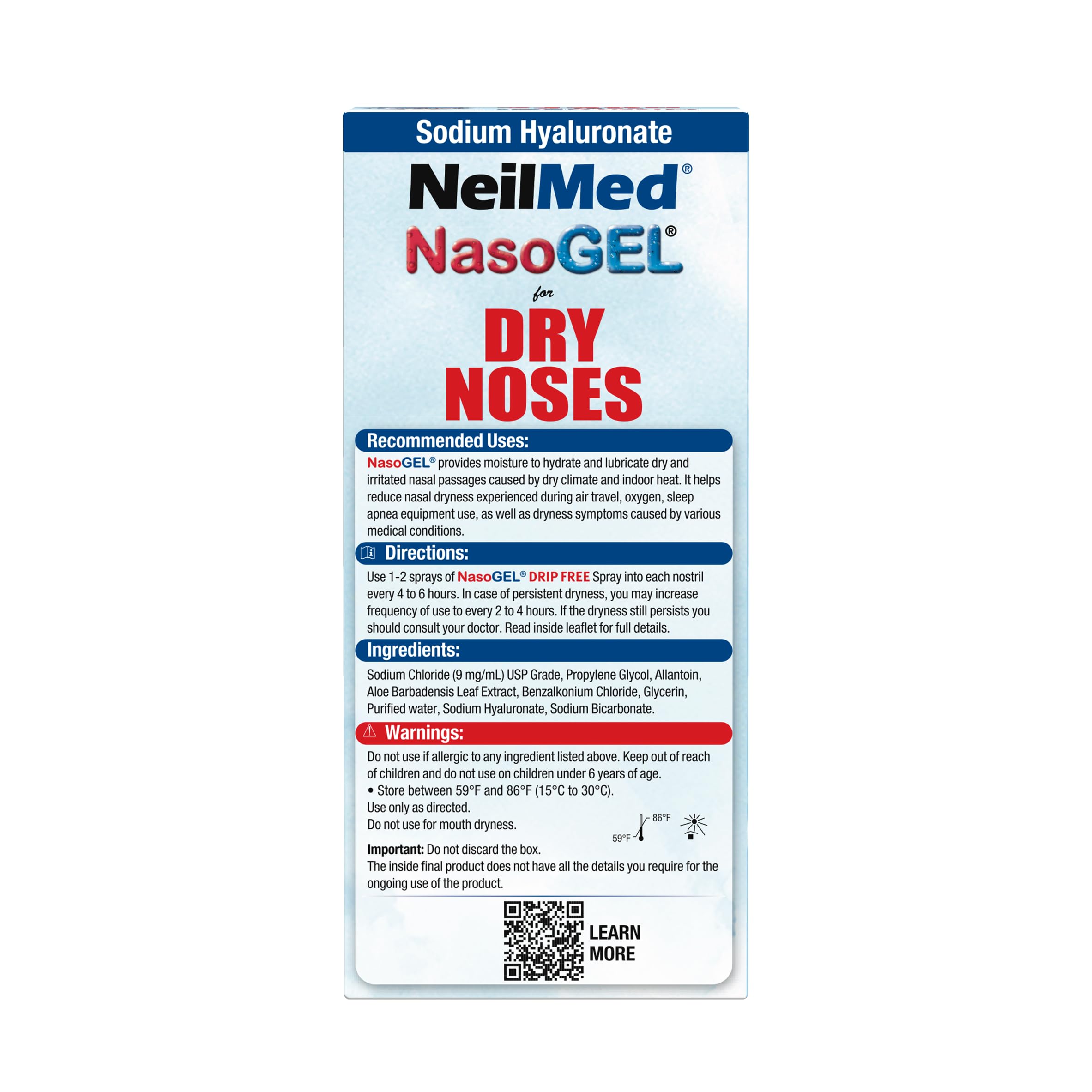 NeilMed NasoGel instructional application diagram on bottle