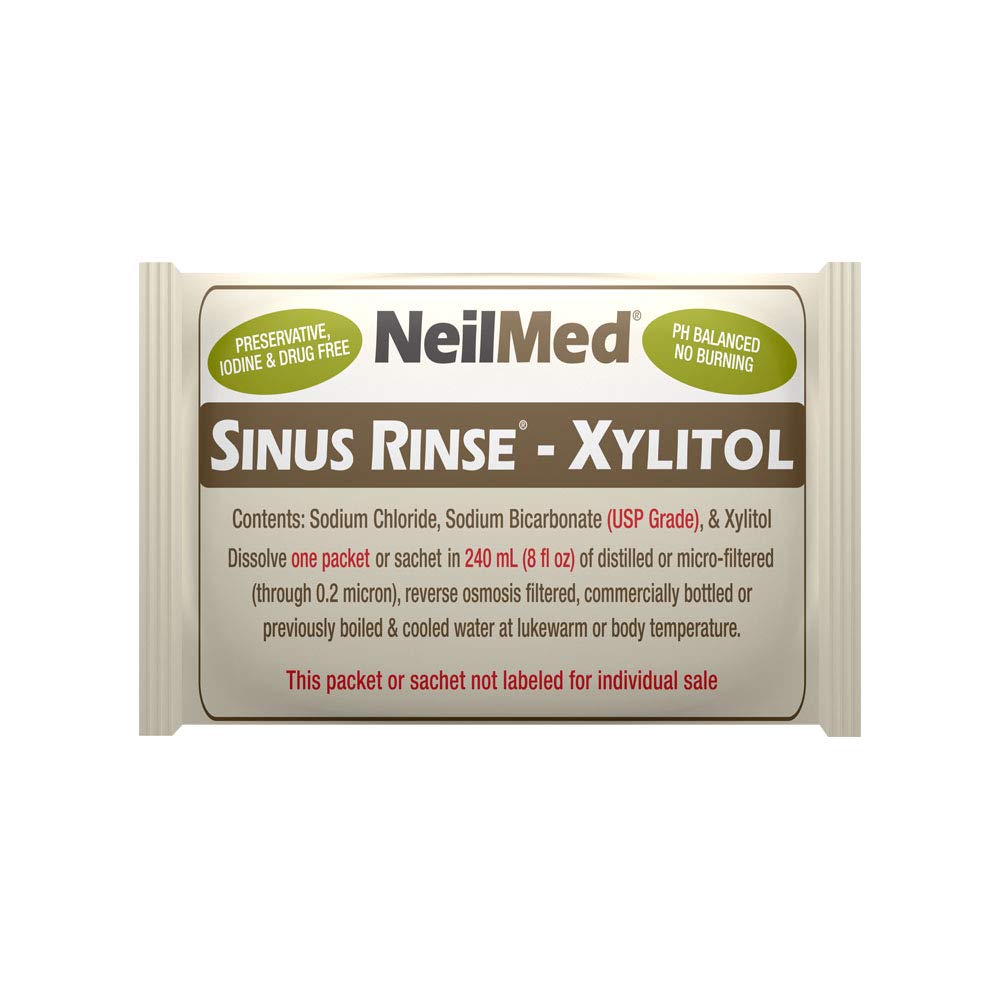NeilMed Sinus Rinse refill packets for nasal allergy relief
