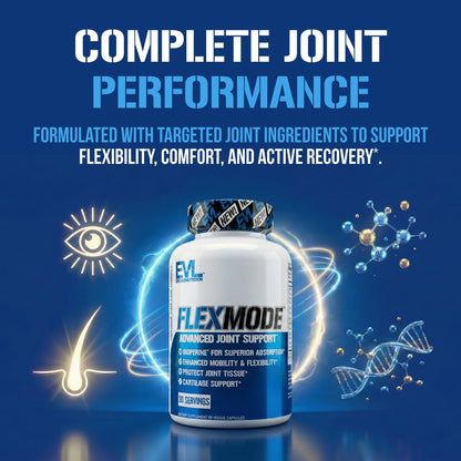 Evlution Nutrition FlexMode premium joint support and cartilage health capsule formula
