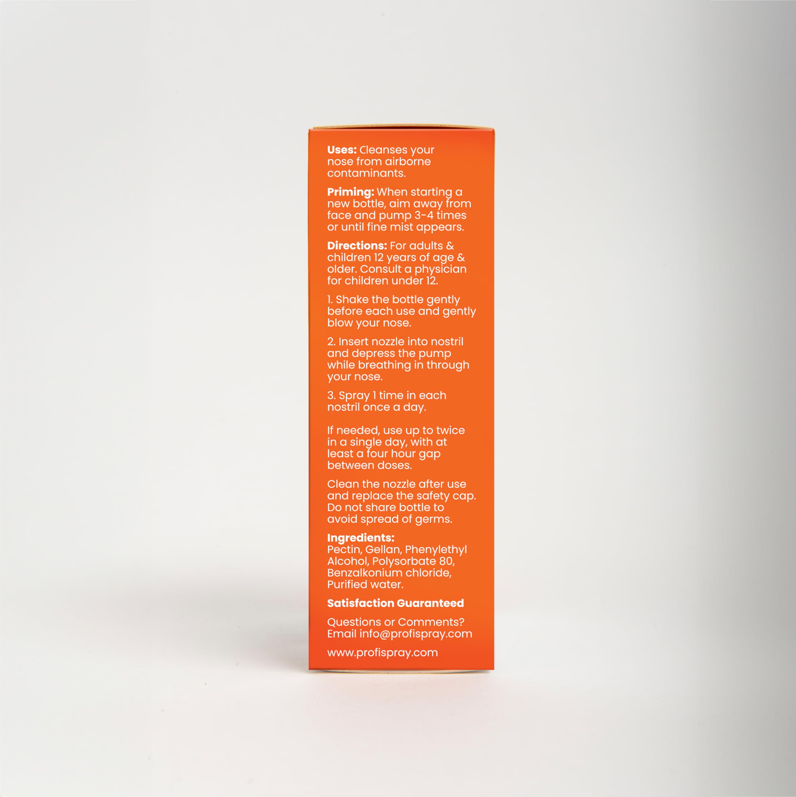 Profi immune support nasal spray usage demonstration