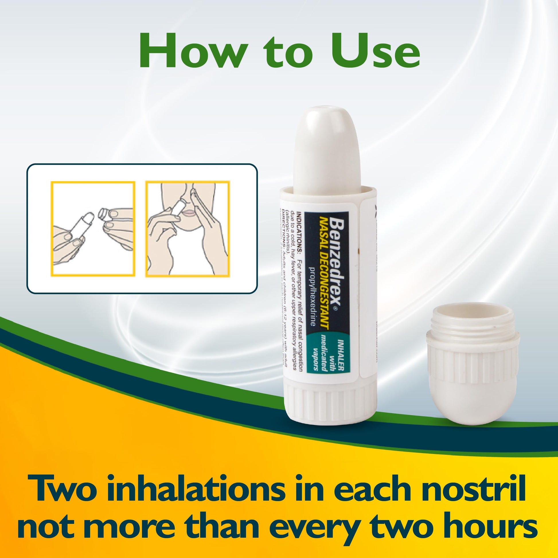 Close up of Benzedrex nasal product