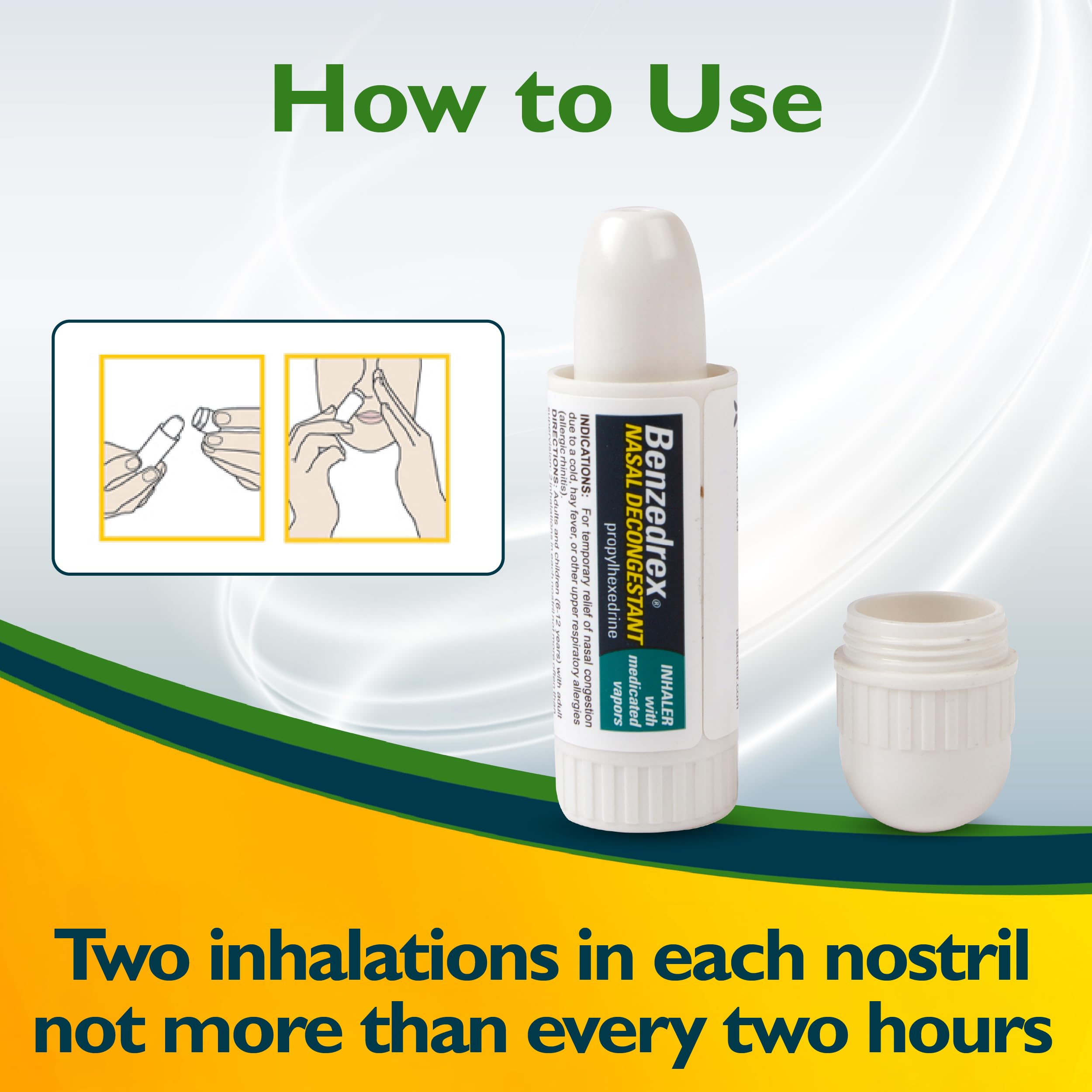 Close up of Benzedrex nasal product