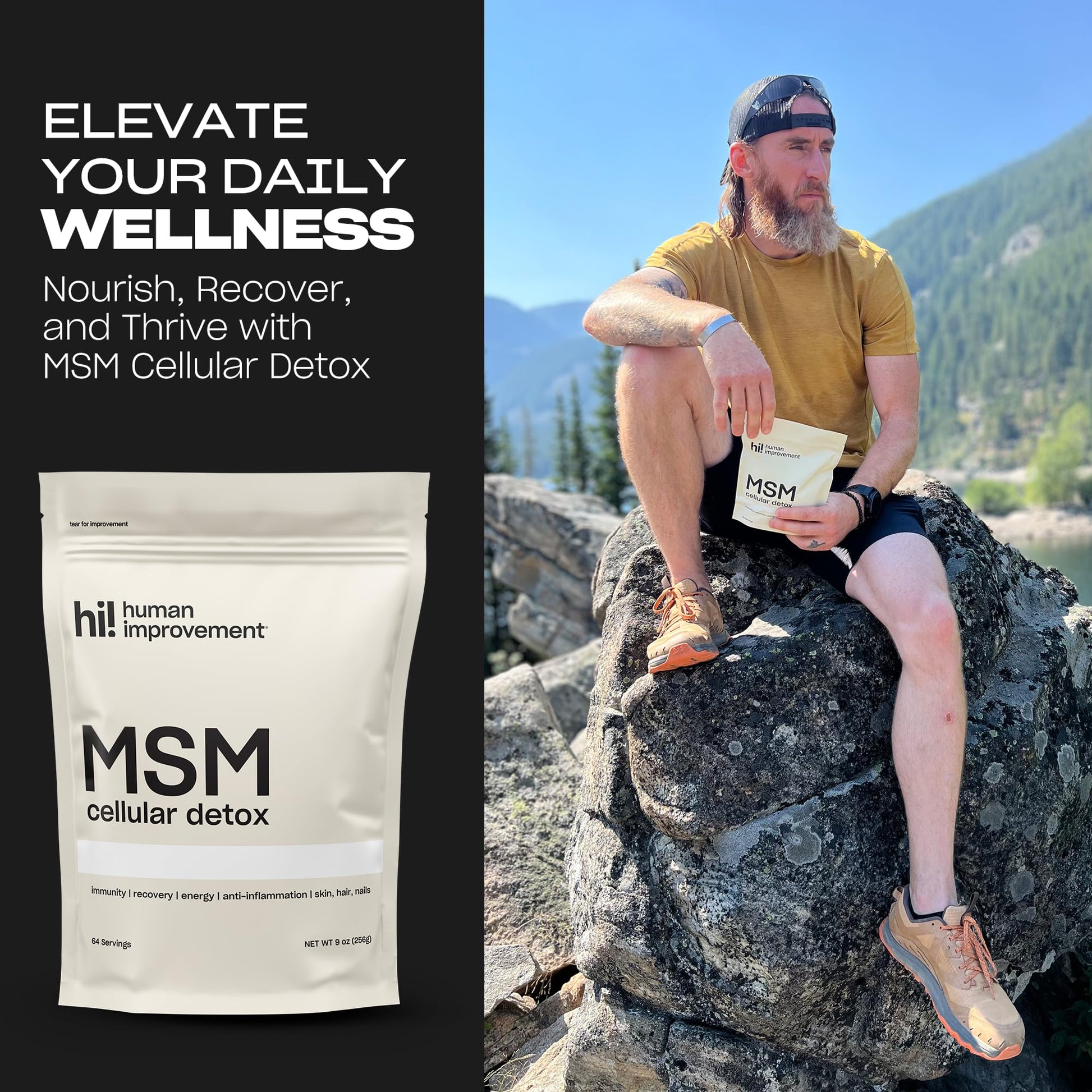Human Improvement pure organic sulfur supplement showing genuine import security markers