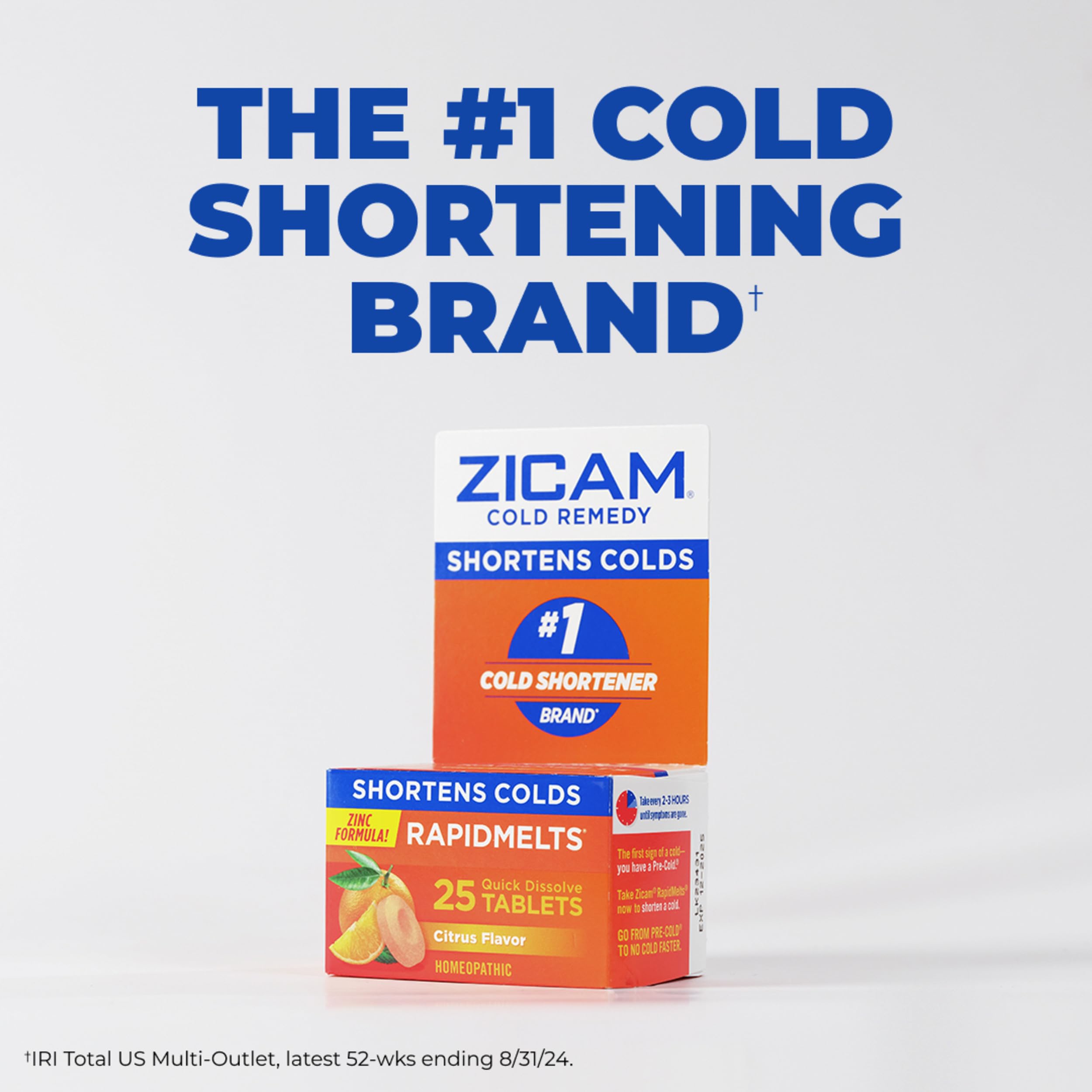 Side view of Zicam congestion relief nasal spray bottle