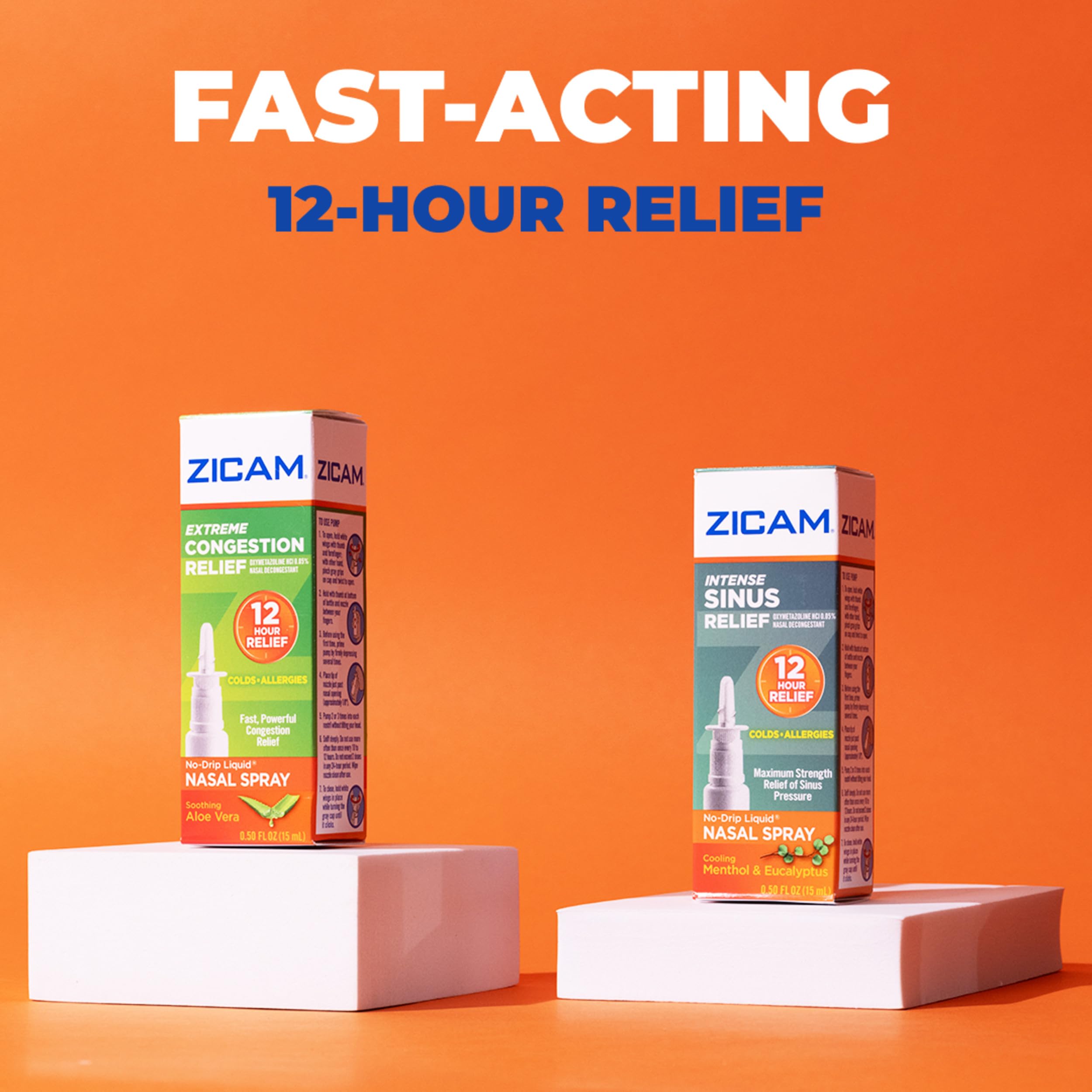 Zicam nasal decongestant spray 0.5 fluid ounce bottle