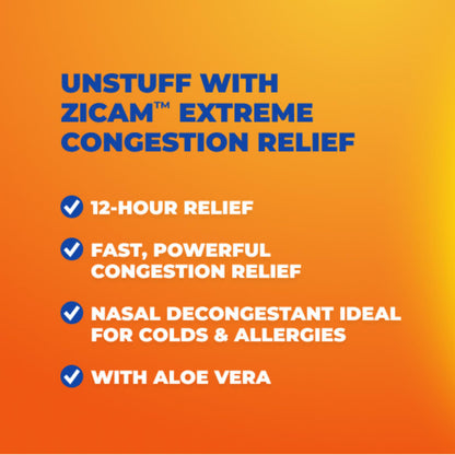 Zicam nasal spray 12 hour relief bottle isolated
