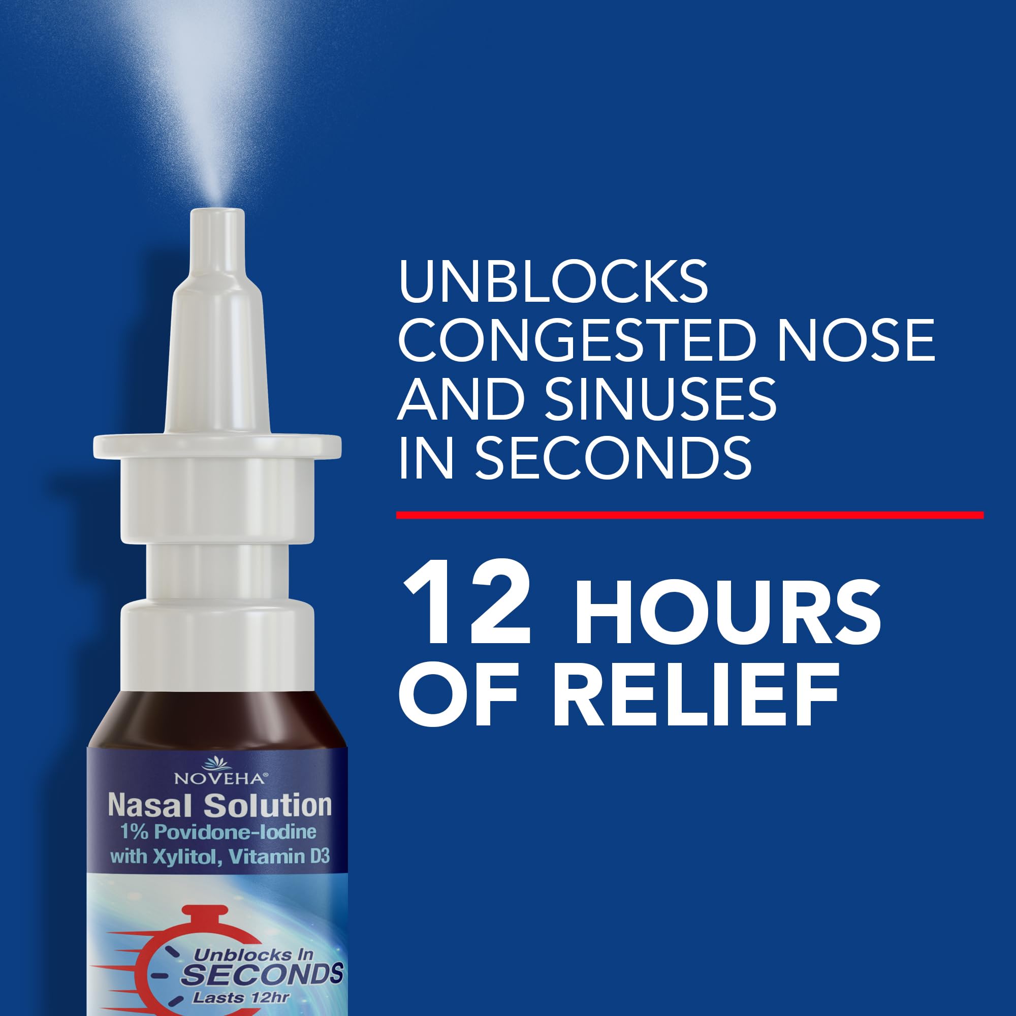 Noveha nasal cleanser ingredients label