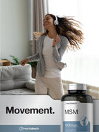 Horbäach MSM capsules bottle displayed against a clean background