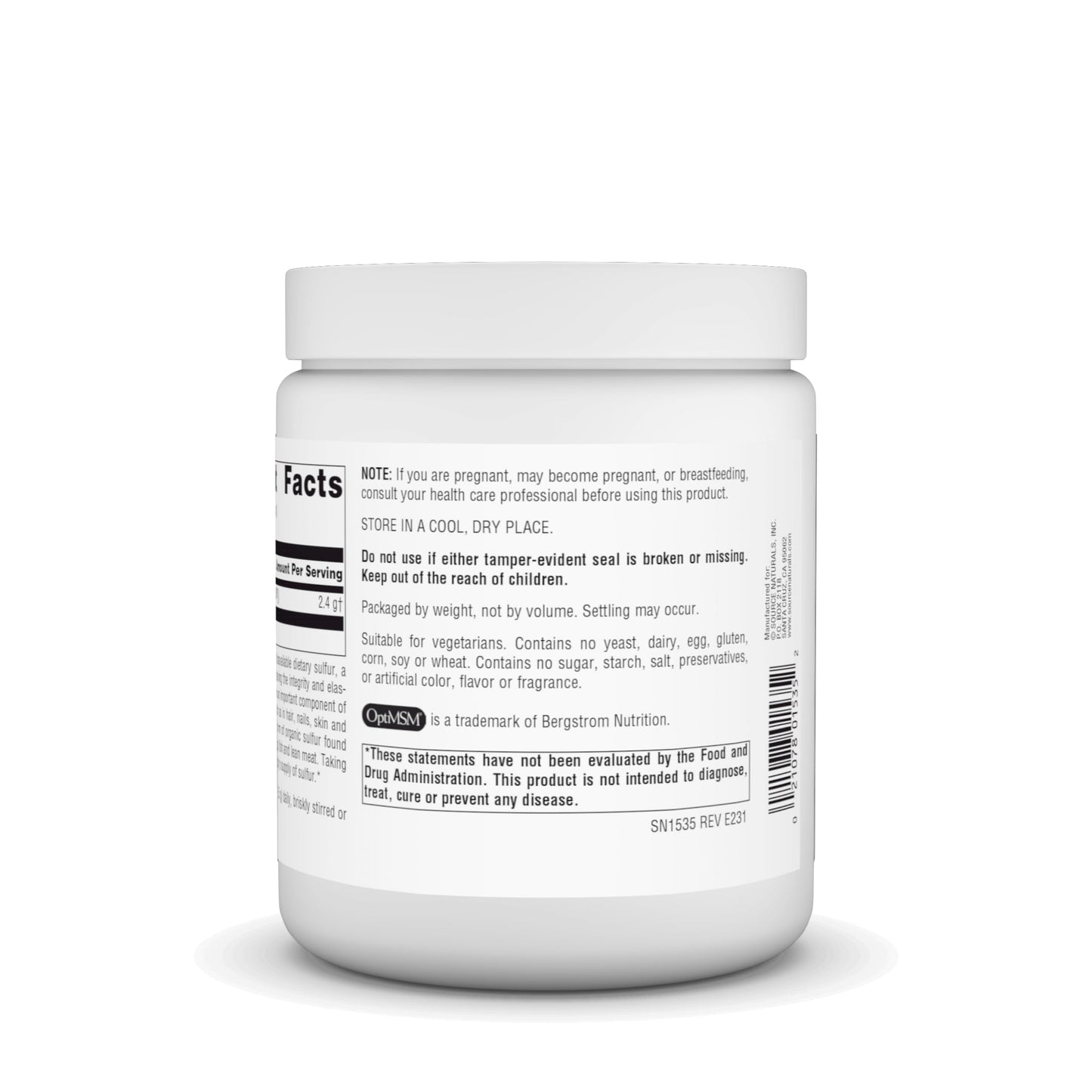 USA imported dietary supplement for cartilage flexibility and collagen production.
