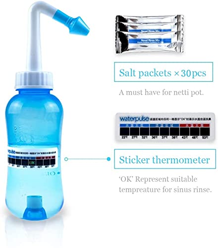 Waterpulse sinus rinse bottle showing bottom valve mechanism