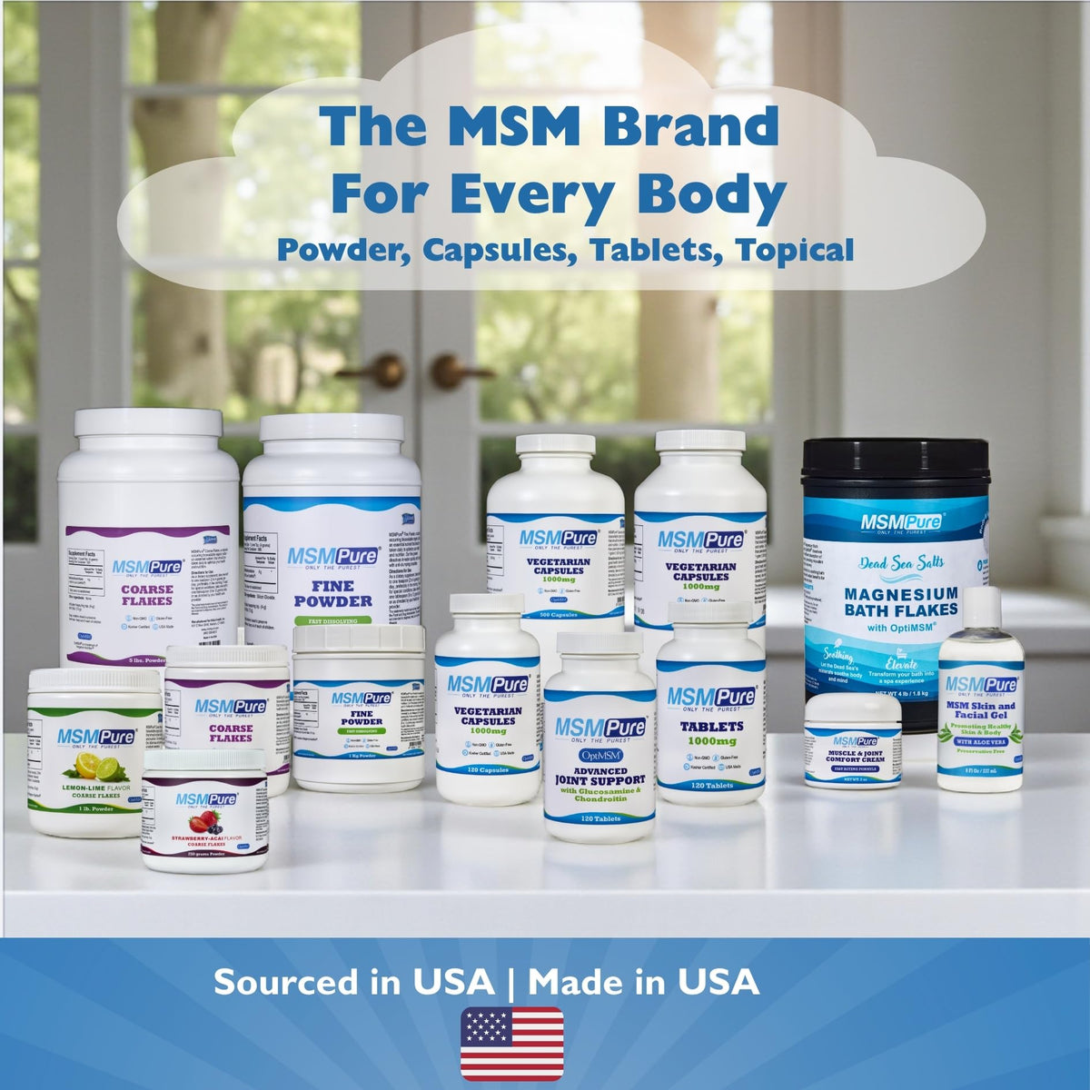 Kala Health pure MSM capsules full product display
