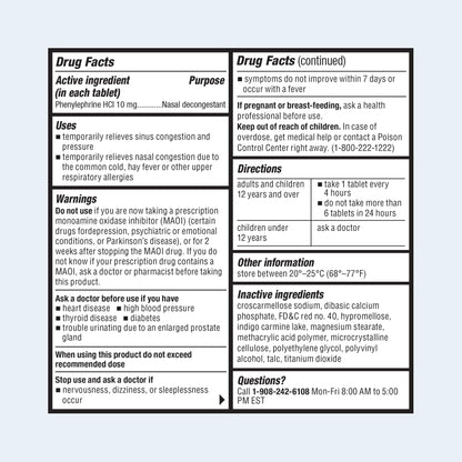 ValuMeds bulk size sinus relief bottle for adults