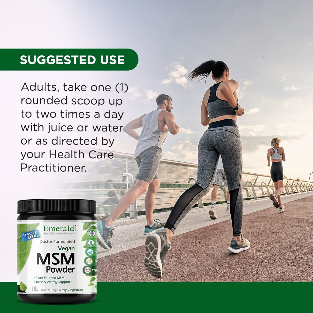 Emerald Labs methylsulfonylmethane powder quality seals
